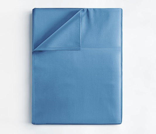 Queen Flat Sheet – Light Blue