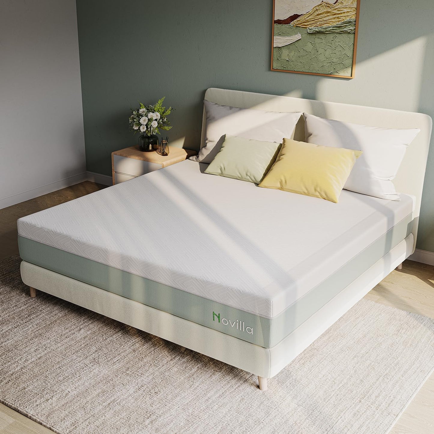 Novilla 12" Queen Gel Memory Foam Mattress