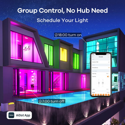 Linkind Smart Bulbs 4-Pack, RGB WiFi LED