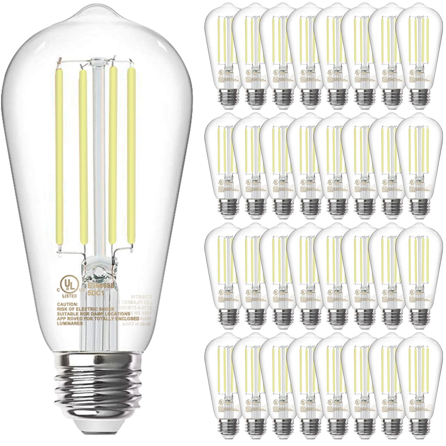 TJOY Vintage LED Edison Bulbs 12-Pack