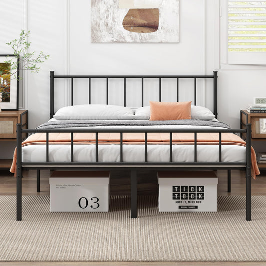 Twin Metal Bed Frame with Storage