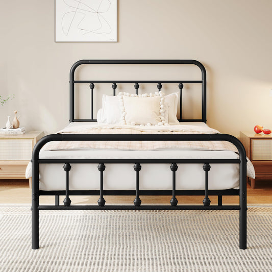 Full-Size Victorian Metal Bed Frame